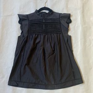 7 For All Mankind cotton and silk blouse size small.